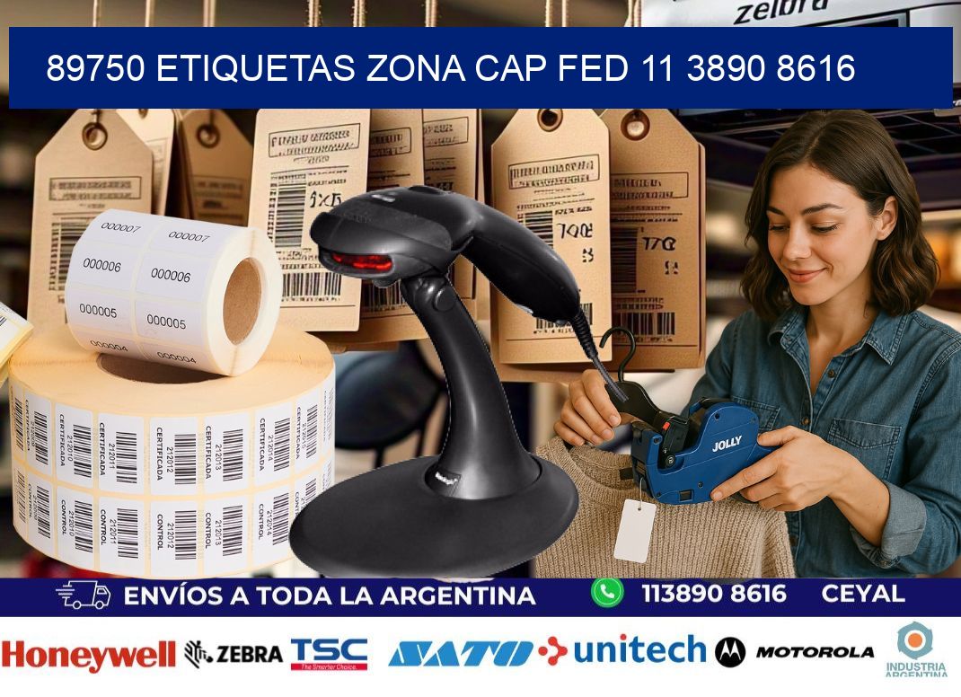 89750 ETIQUETAS ZONA CAP FED 11 3890 8616