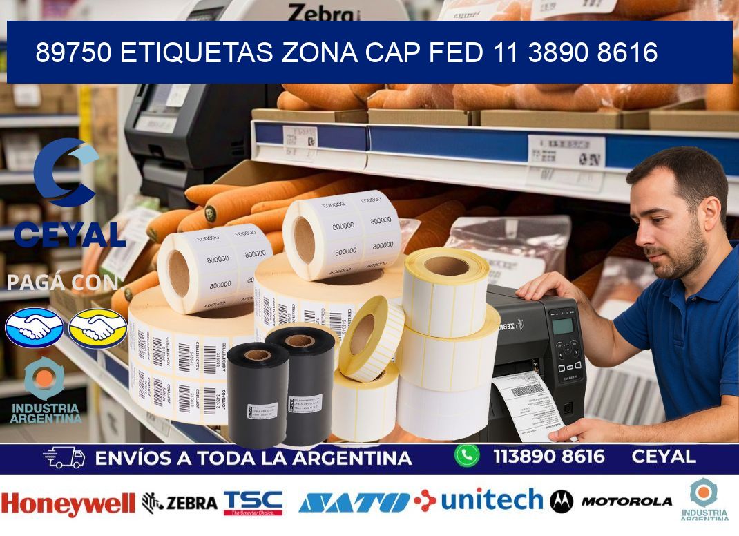 89750 ETIQUETAS ZONA CAP FED 11 3890 8616
