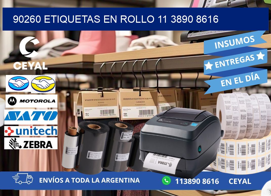 90260 ETIQUETAS EN ROLLO 11 3890 8616