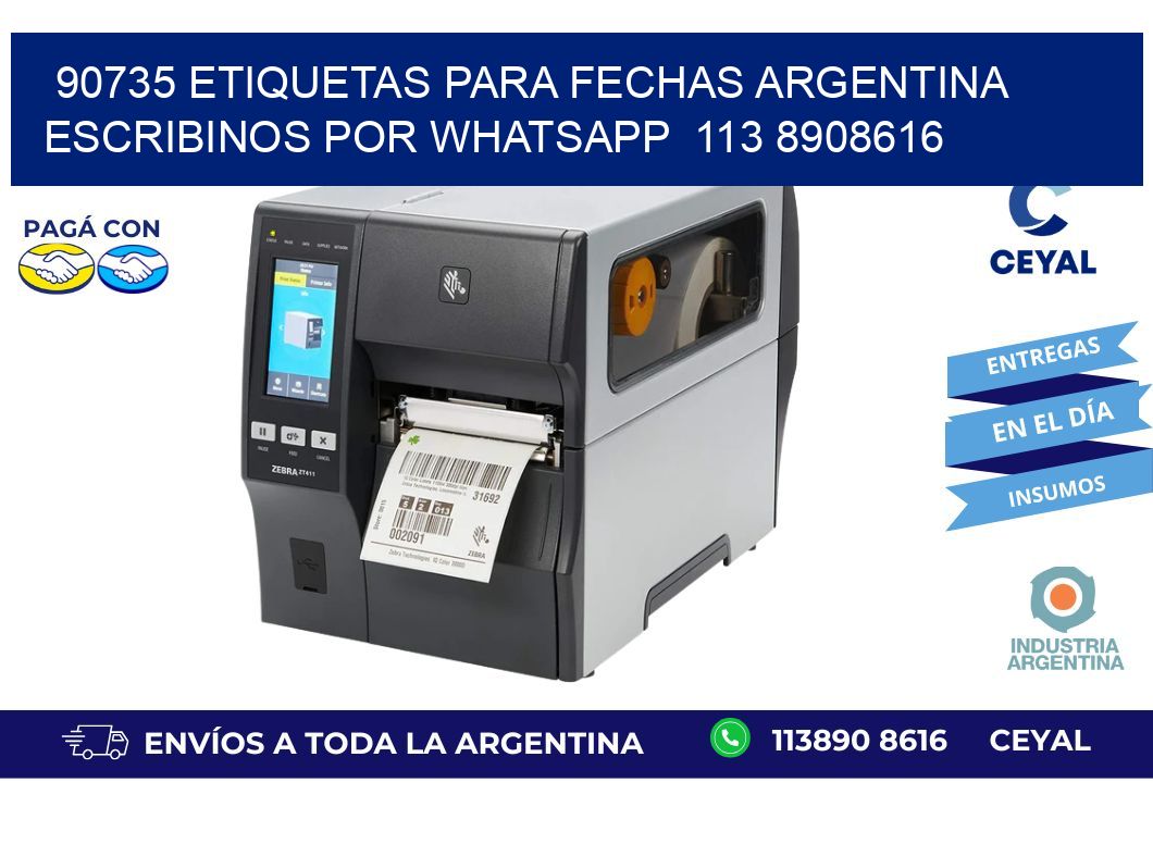 90735 ETIQUETAS PARA FECHAS ARGENTINA ESCRIBINOS POR WHATSAPP  113 8908616