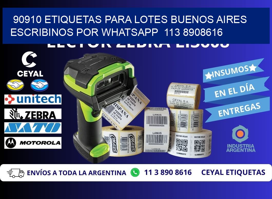 90910 ETIQUETAS PARA LOTES BUENOS AIRES ESCRIBINOS POR WHATSAPP  113 8908616