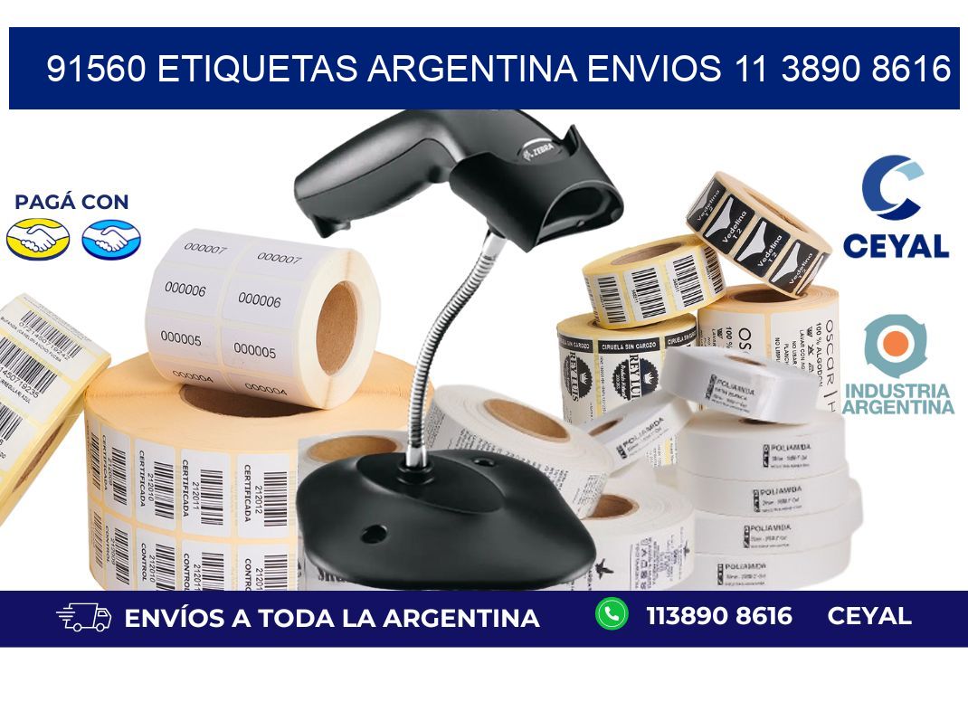 91560 ETIQUETAS ARGENTINA ENVIOS 11 3890 8616