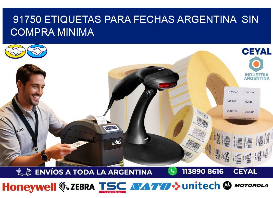 91750 ETIQUETAS PARA FECHAS ARGENTINA  SIN COMPRA MINIMA