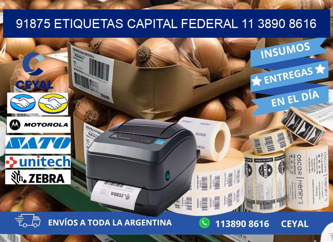 91875 ETIQUETAS CAPITAL FEDERAL 11 3890 8616