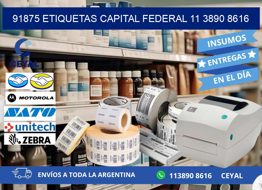 91875 ETIQUETAS CAPITAL FEDERAL 11 3890 8616