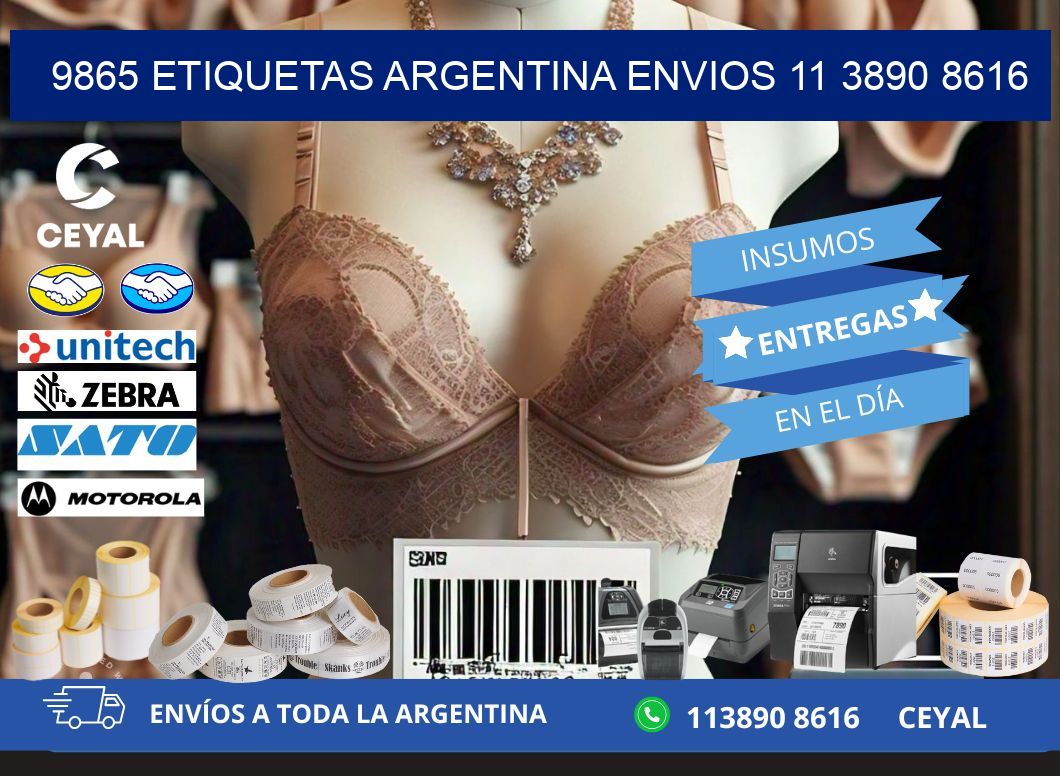9865 ETIQUETAS ARGENTINA ENVIOS 11 3890 8616