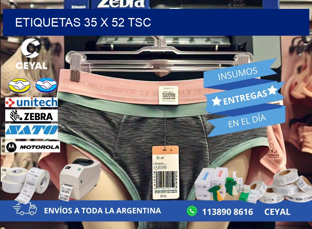 ETIQUETAS 35 x 52 TSC