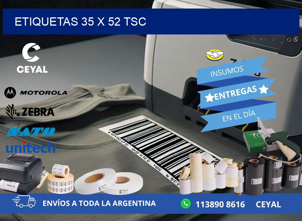 ETIQUETAS 35 x 52 TSC