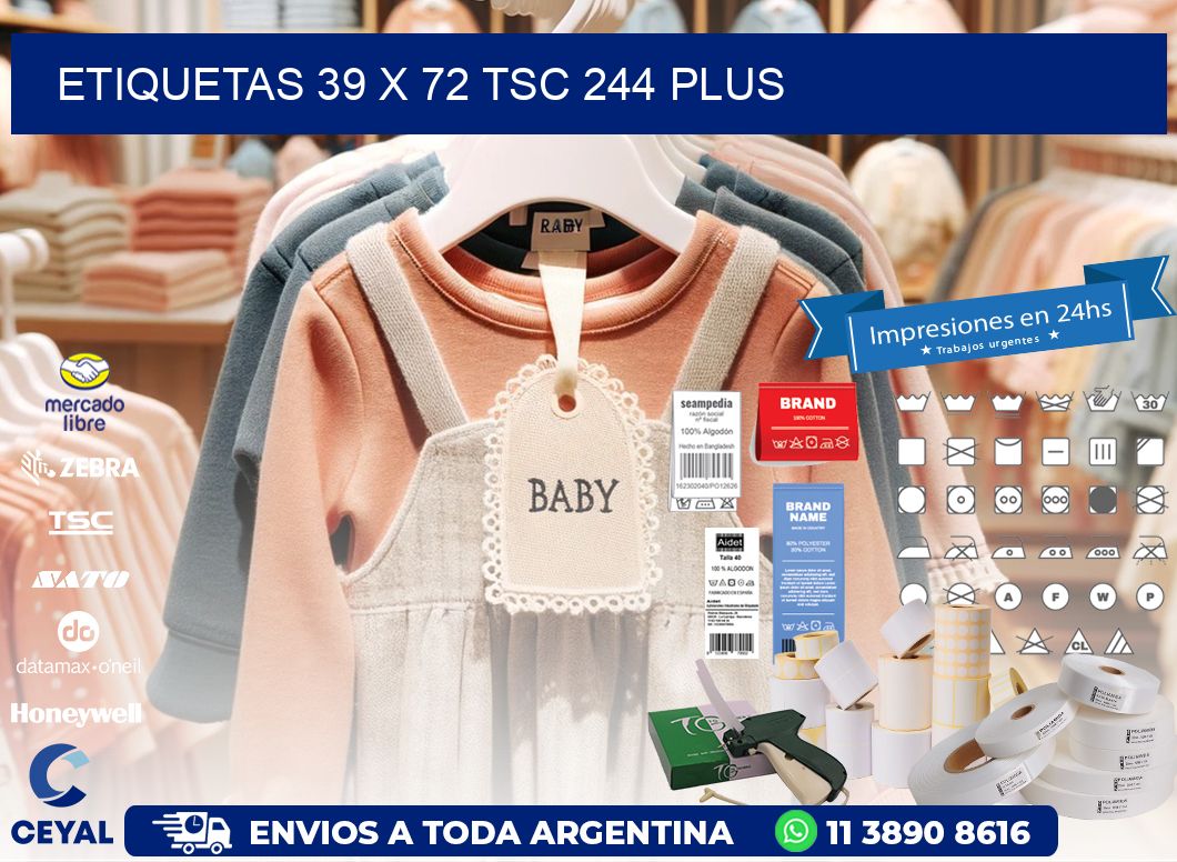 ETIQUETAS 39 x 72 TSC 244 PLUS