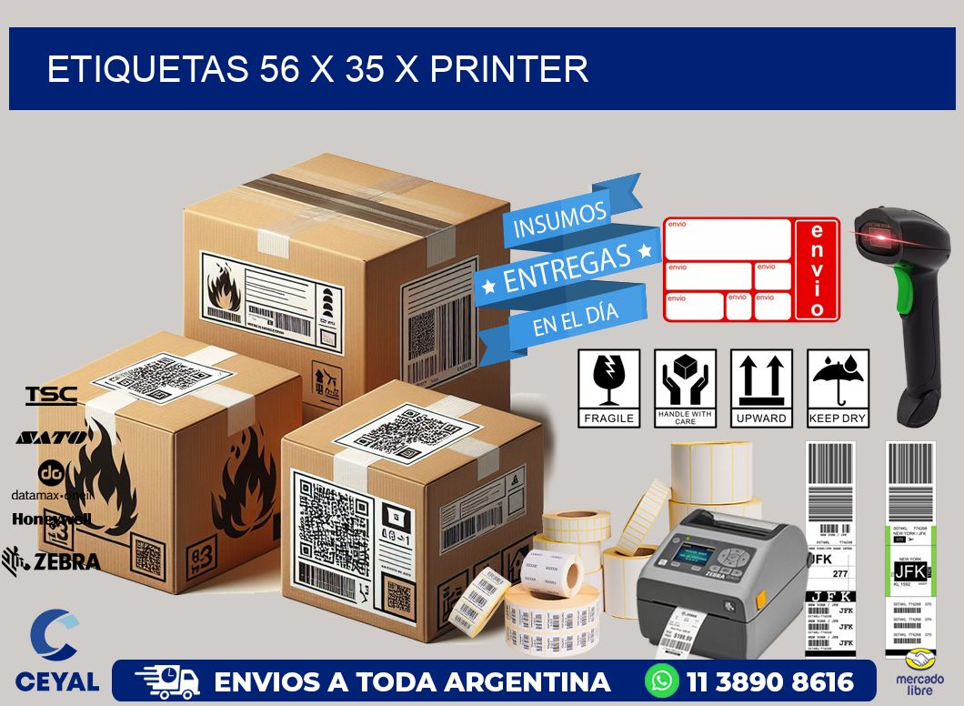 ETIQUETAS 56 x 35 X PRINTER
