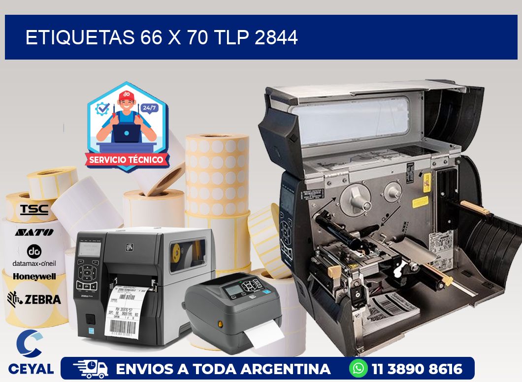 ETIQUETAS 66 x 70 TLP 2844