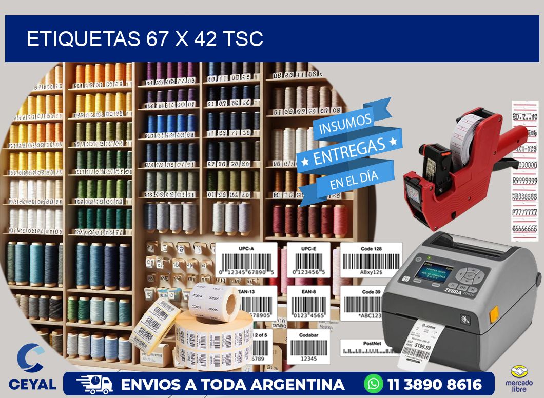 ETIQUETAS 67 x 42 TSC