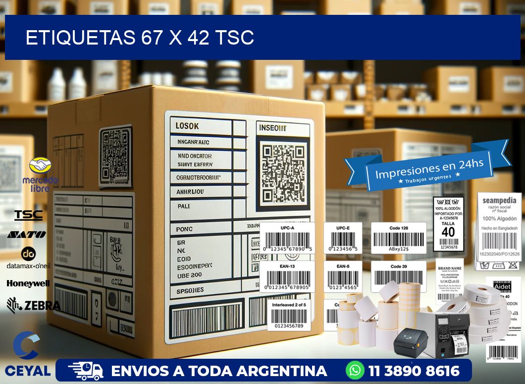 ETIQUETAS 67 x 42 TSC