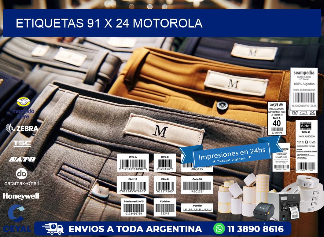 ETIQUETAS 91 x 24 MOTOROLA