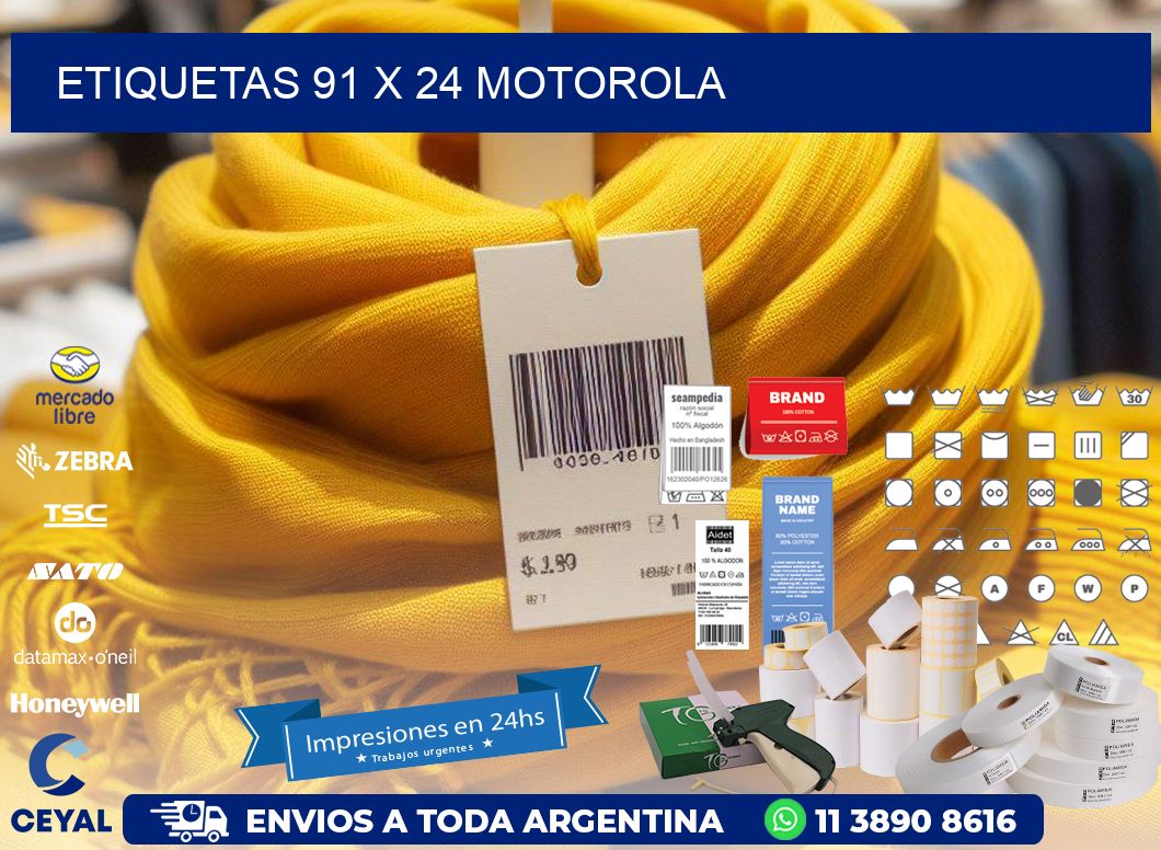 ETIQUETAS 91 x 24 MOTOROLA