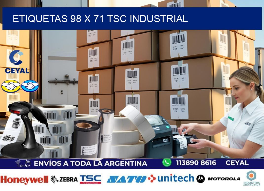 ETIQUETAS 98 x 71 TSC INDUSTRIAL