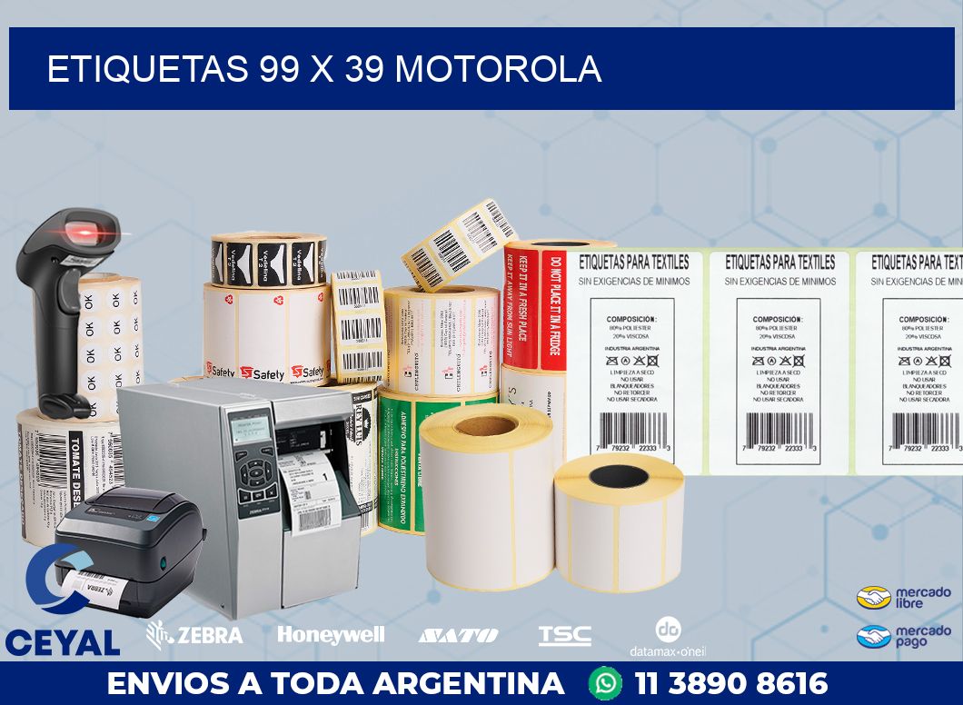 ETIQUETAS 99 x 39 MOTOROLA