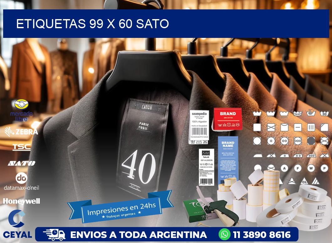 ETIQUETAS 99 x 60 SATO