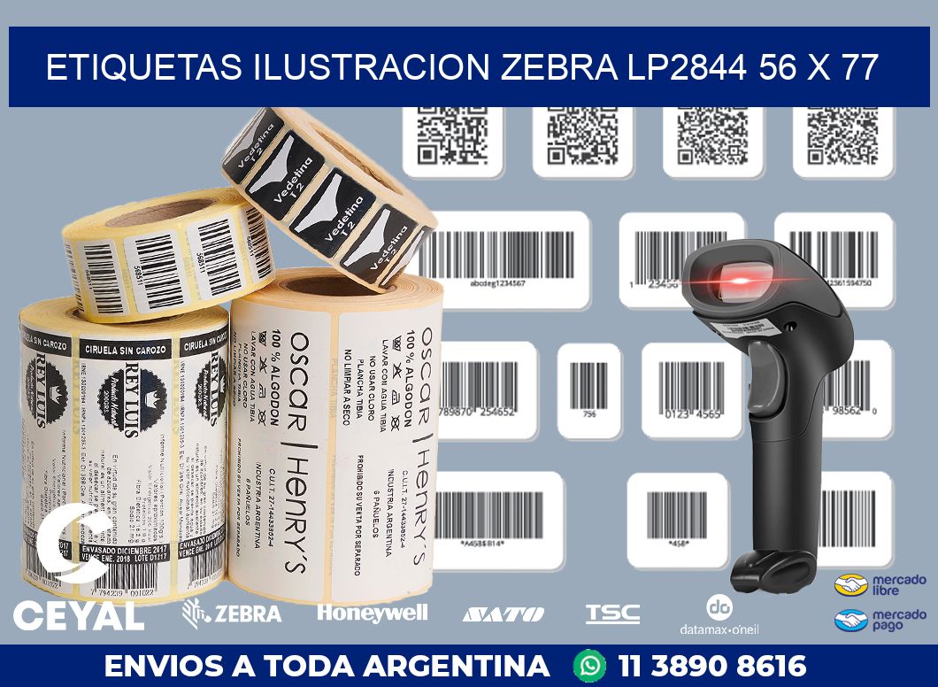 ETIQUETAS ILUSTRACION ZEBRA LP2844 56 x 77