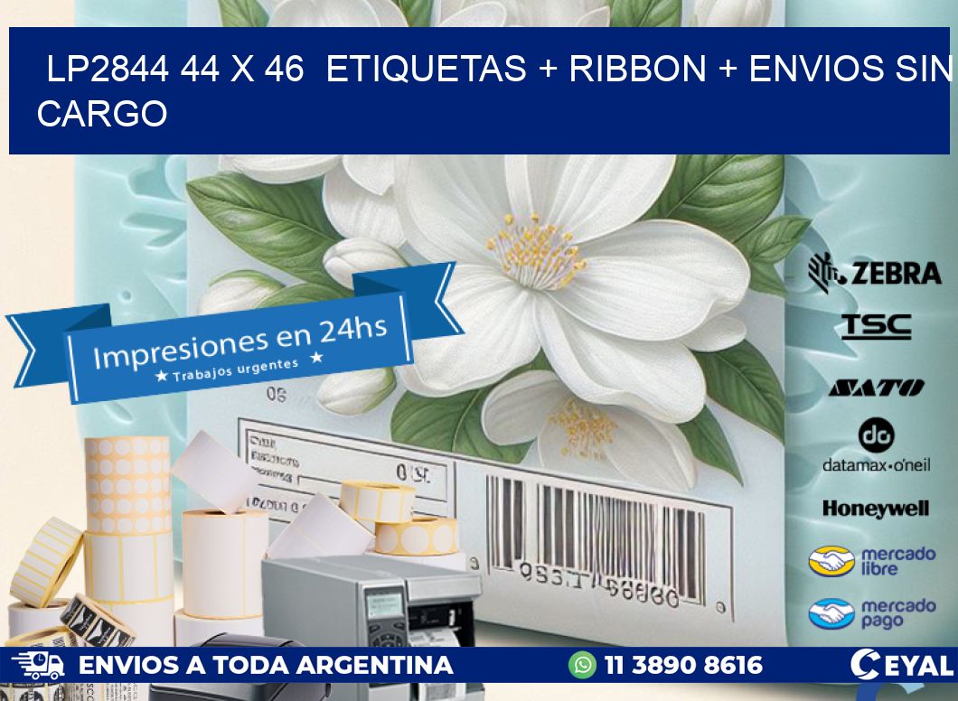 LP2844 44 x 46  etiquetas + ribbon + envios sin cargo