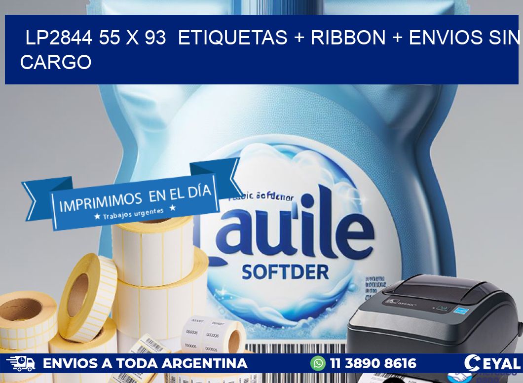 LP2844 55 x 93  etiquetas + ribbon + envios sin cargo