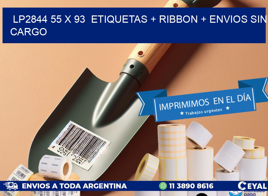 LP2844 55 x 93  etiquetas + ribbon + envios sin cargo