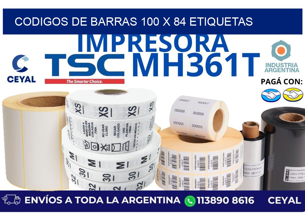 codigos de barras 100 x 84 etiquetas