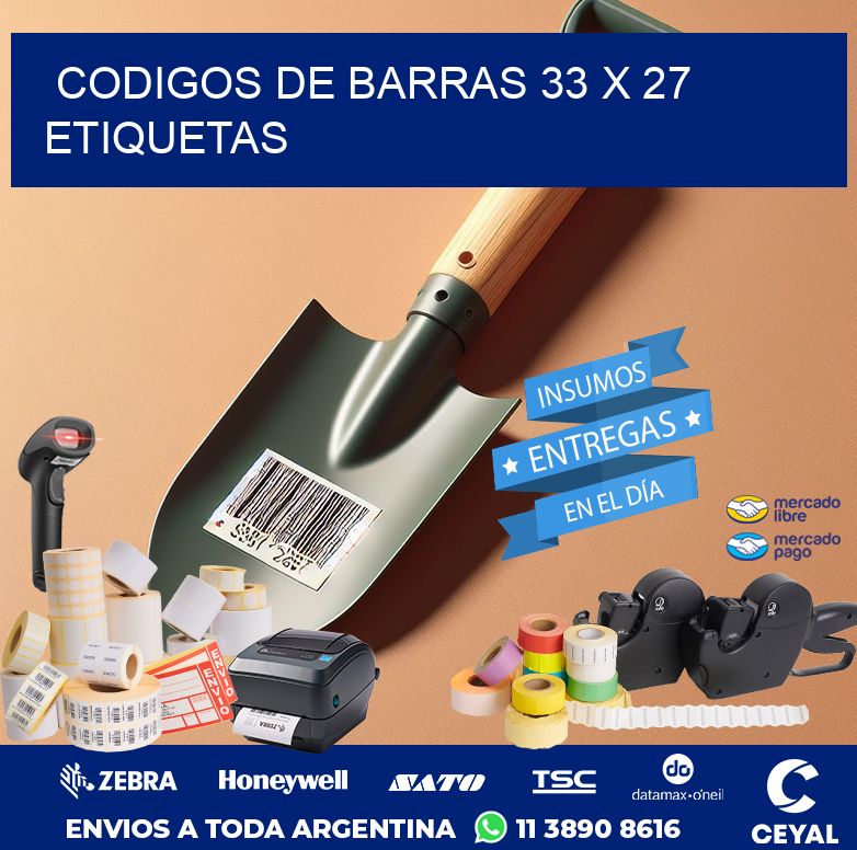 codigos de barras 33 x 27 etiquetas
