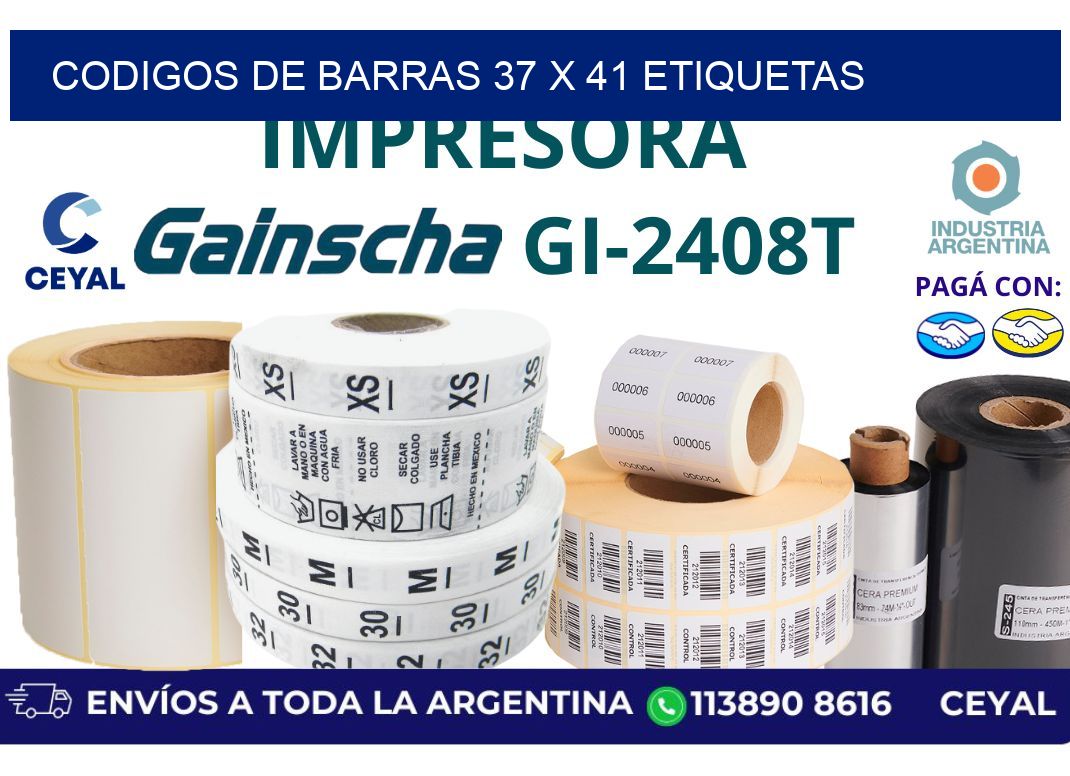 codigos de barras 37 x 41 etiquetas