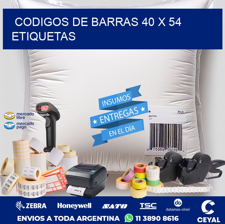 codigos de barras 40 x 54 etiquetas