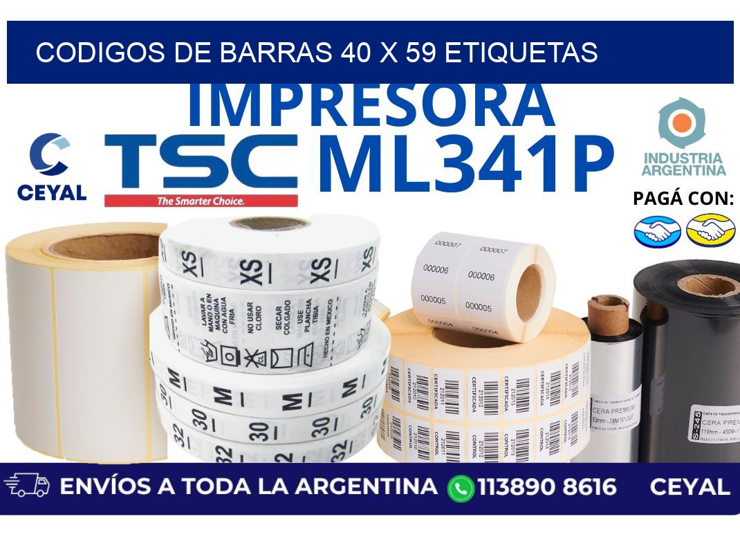 codigos de barras 40 x 59 etiquetas