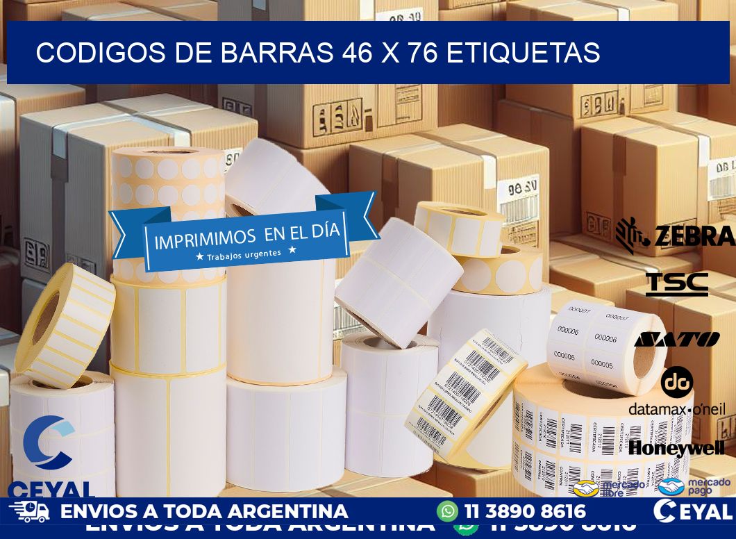 codigos de barras 46 x 76 etiquetas