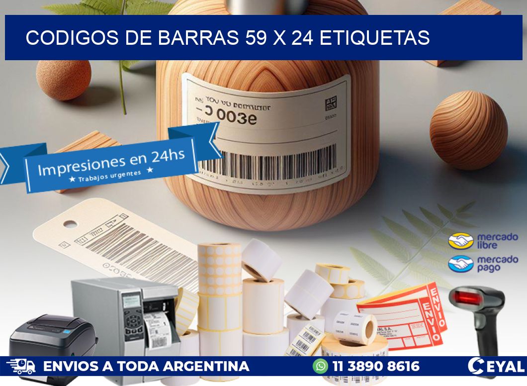 codigos de barras 59 x 24 etiquetas