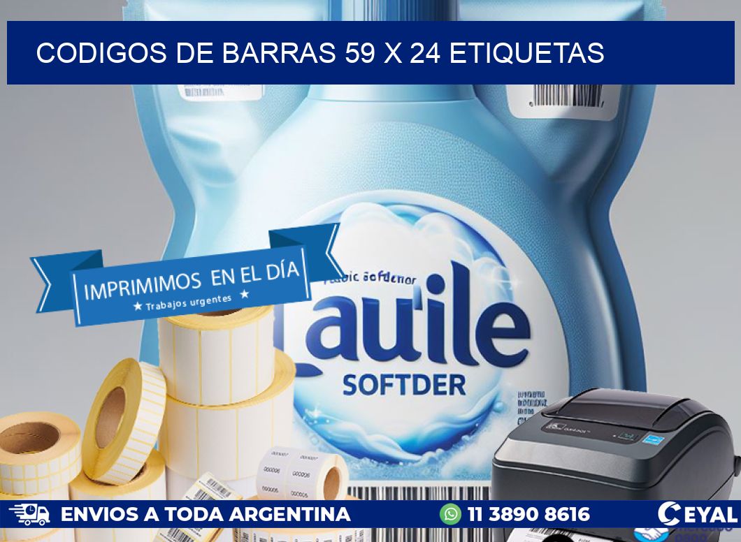 codigos de barras 59 x 24 etiquetas
