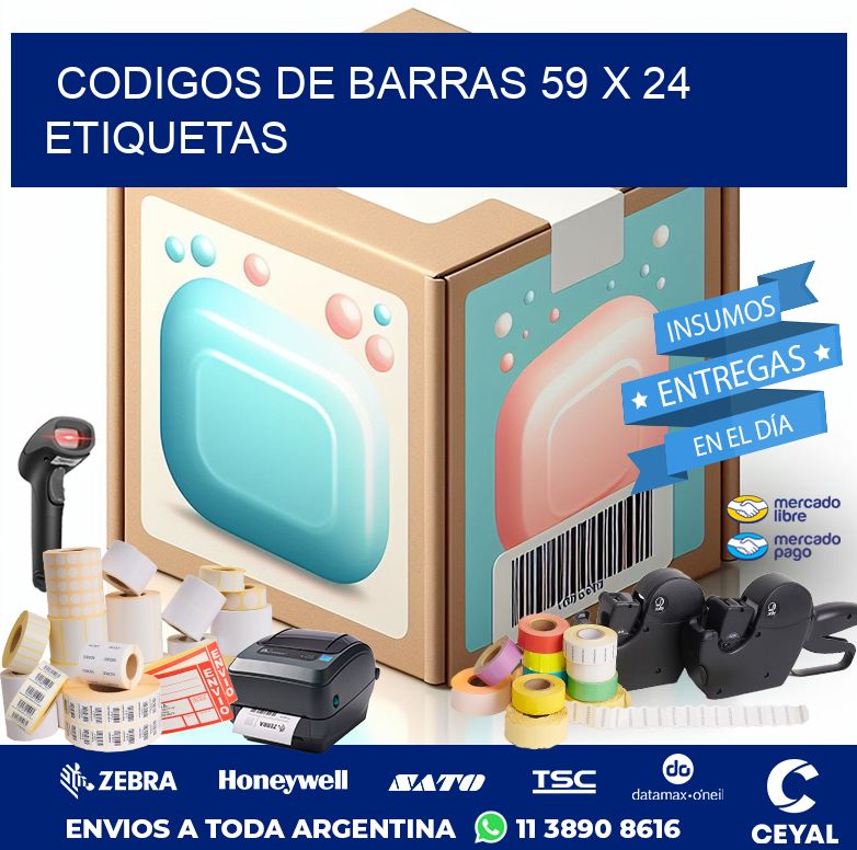 codigos de barras 59 x 24 etiquetas