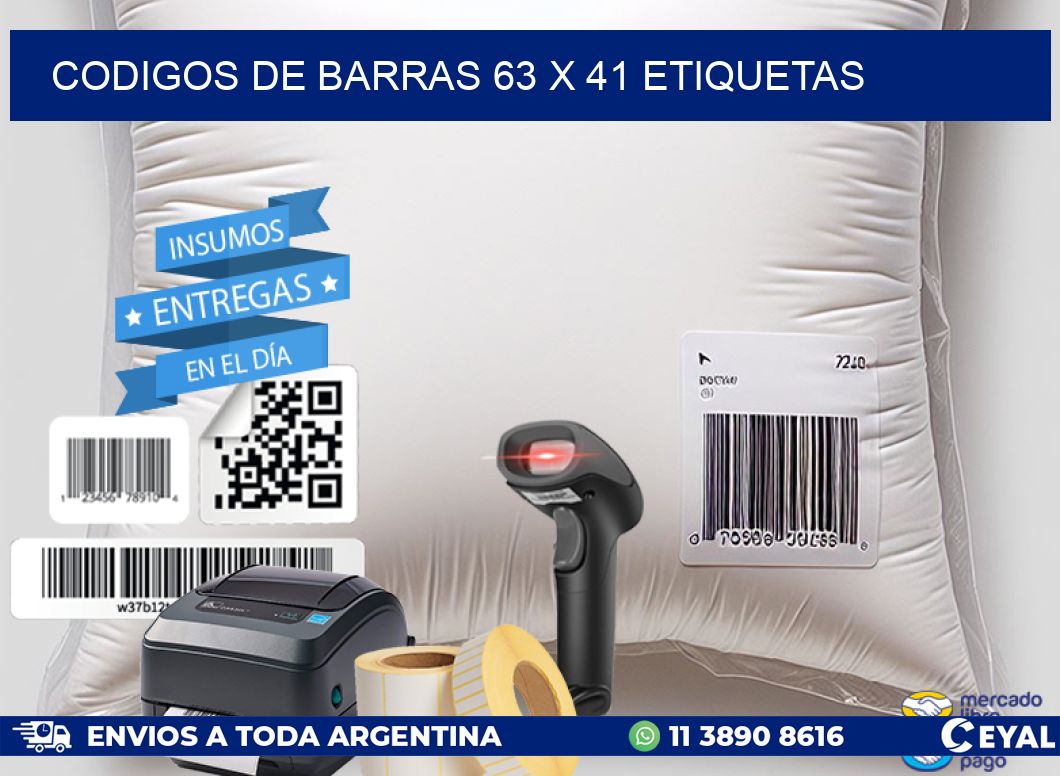 codigos de barras 63 x 41 etiquetas
