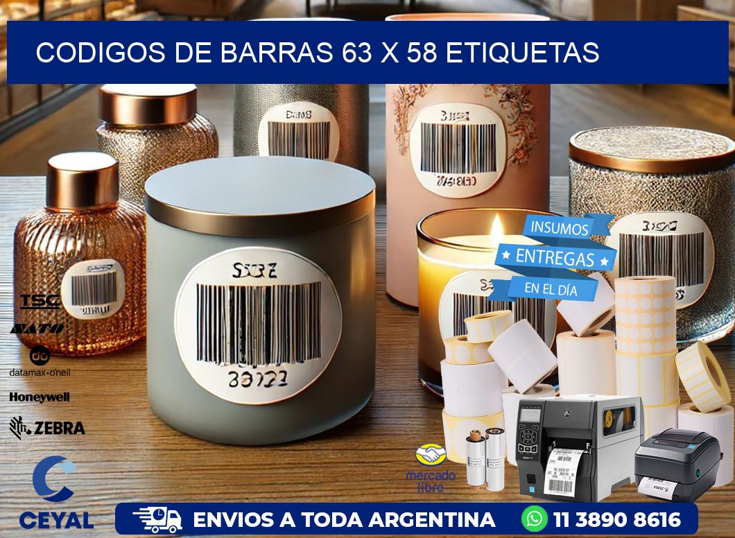 codigos de barras 63 x 58 etiquetas