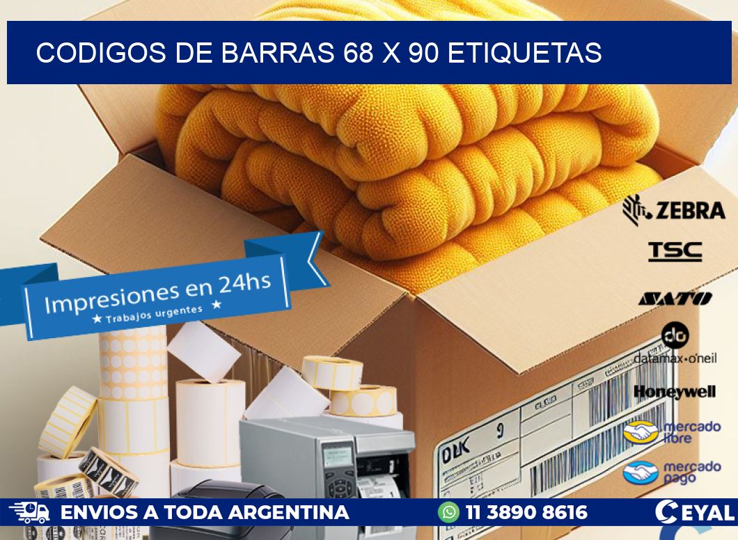 codigos de barras 68 x 90 etiquetas