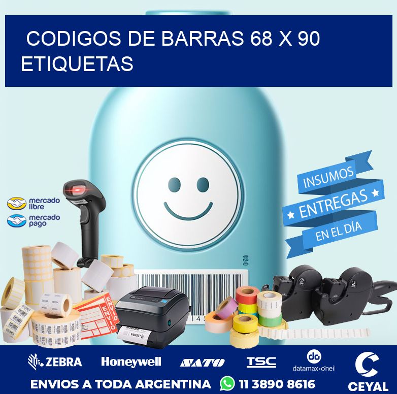codigos de barras 68 x 90 etiquetas