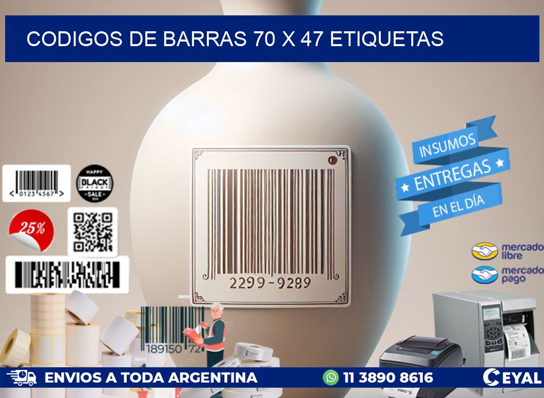 codigos de barras 70 x 47 etiquetas