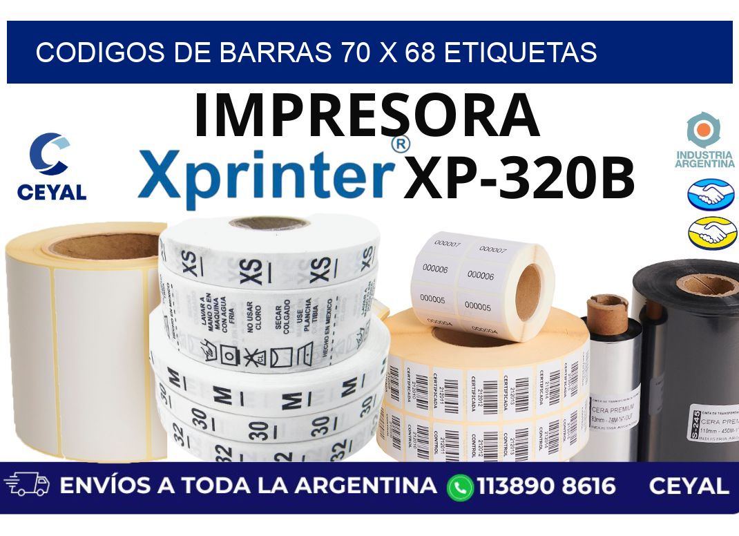 codigos de barras 70 x 68 etiquetas