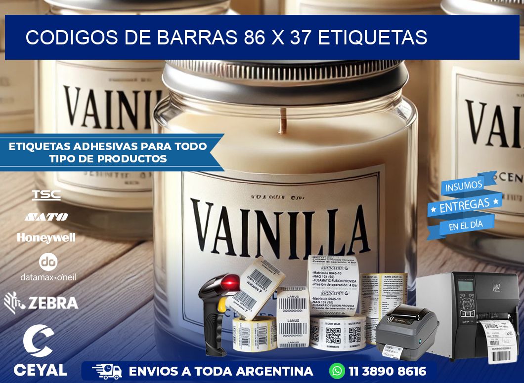 codigos de barras 86 x 37 etiquetas