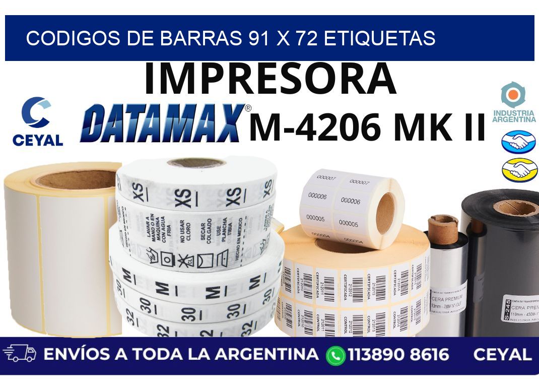codigos de barras 91 x 72 etiquetas