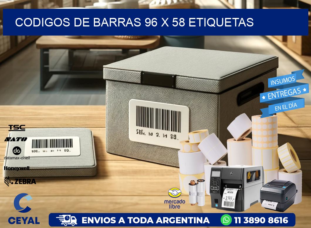 codigos de barras 96 x 58 etiquetas