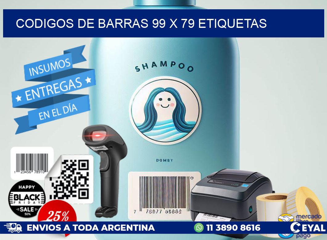 codigos de barras 99 x 79 etiquetas