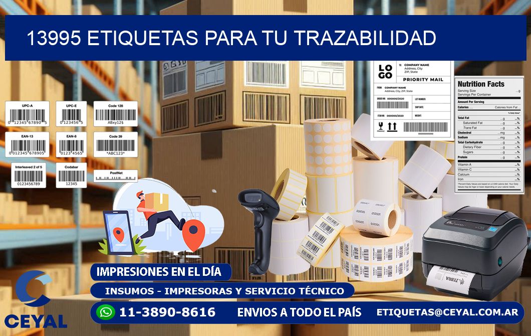 13995 etiquetas para tu trazabilidad