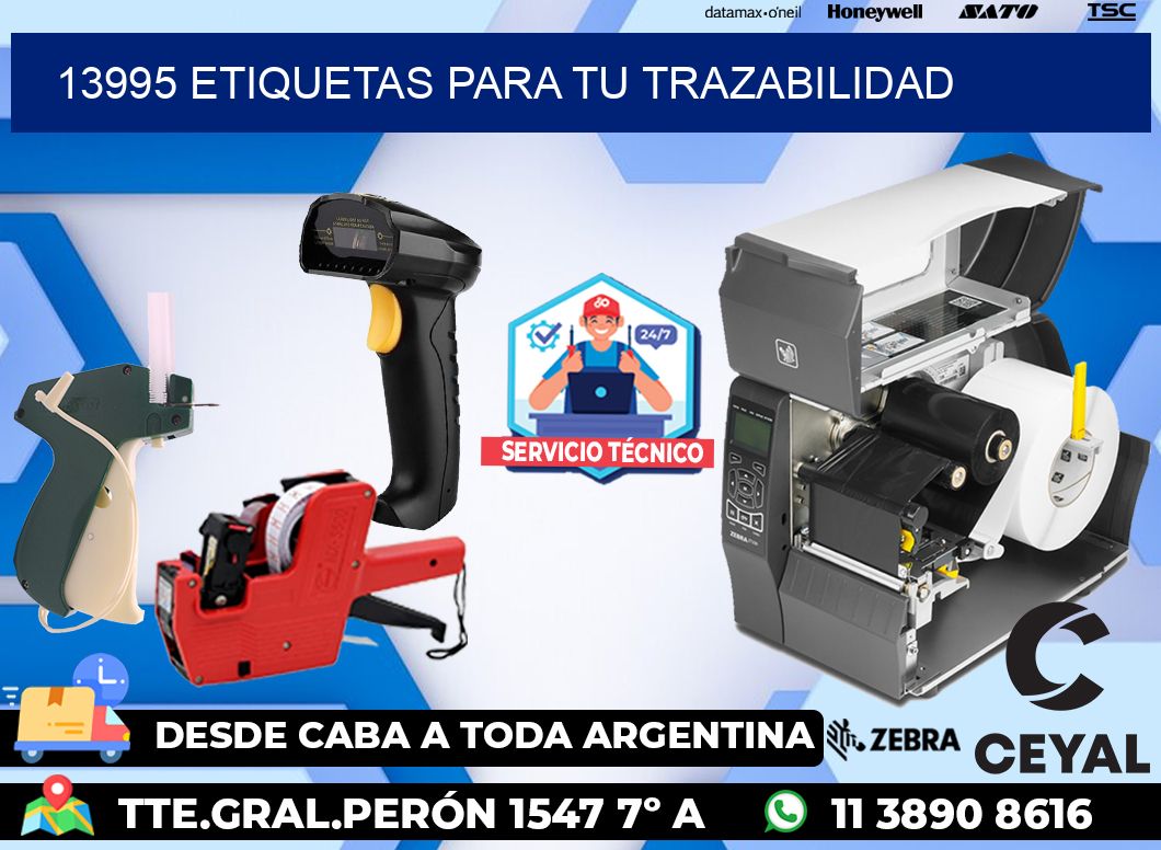 13995 etiquetas para tu trazabilidad