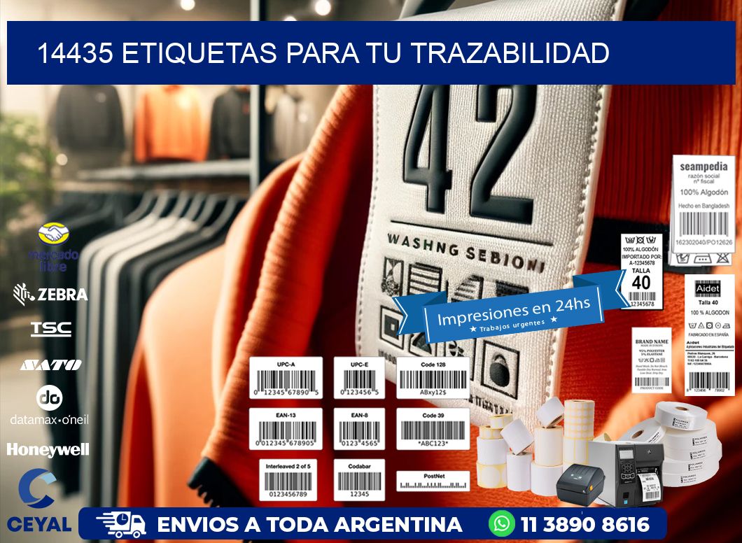 14435 etiquetas para tu trazabilidad