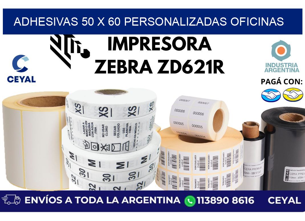 adhesivas 50 x 60 personalizadas oficinas