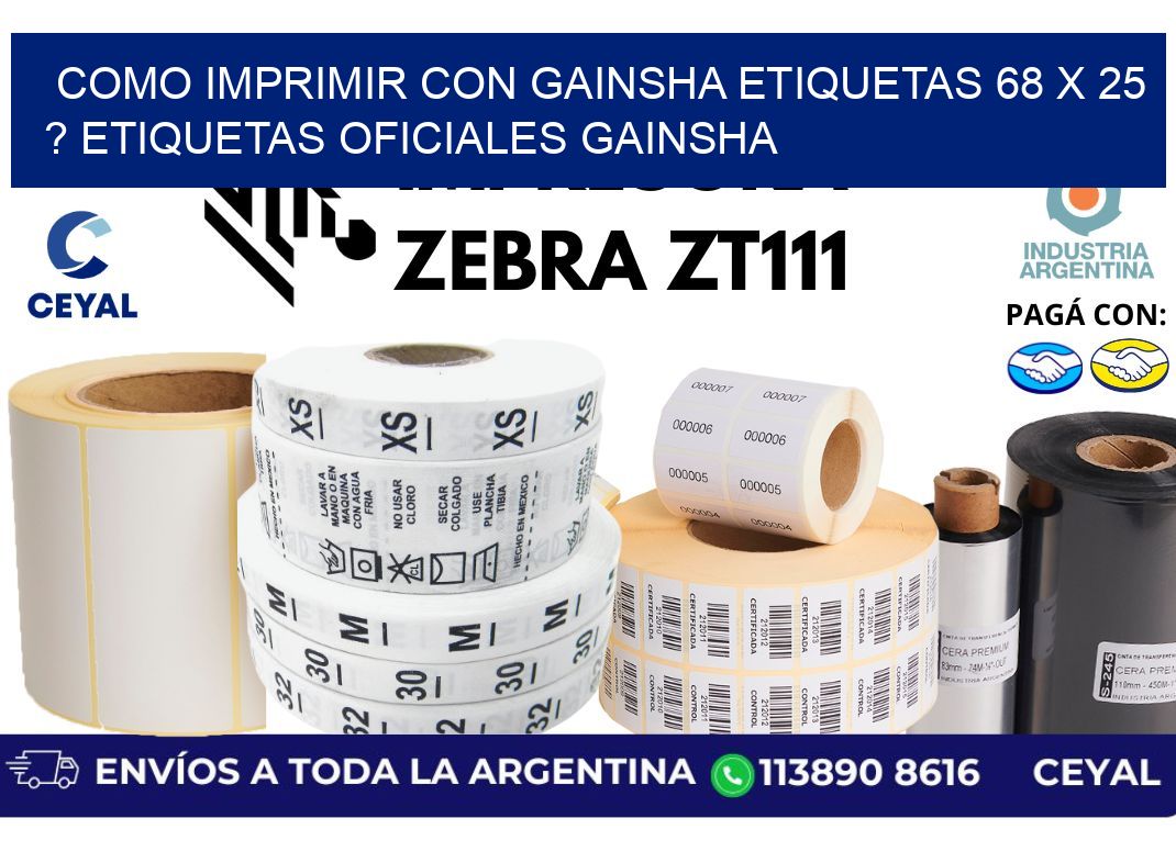 como imprimir con gainsha etiquetas 68 x 25 ? etiquetas oficiales gainsha